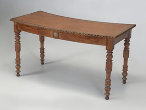 Antique Country French Desk, Leather Top Gilded Border Antique Country French Desk, Leather Top Gilded Border