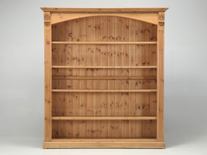 English Pine Bookcase Exceptionally Wide by Chrispyn English Pine Bookcase Exceptionally Wide by Chrispyn