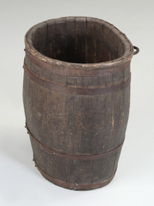 Antique French Burgundy Grape Harvest Hod