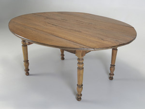 Antique French Drop Leaf Dining or Kitchen Table Restored circa mid-1800's Antique French Drop Leaf Dining or Kitchen Table Restored circa mid-1800's