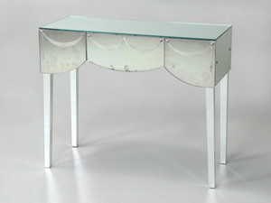 Vintage Mid-Century Modern Mirrored Vanity Table or Console Table c1960's Vintage Mid-Century Modern Mirrored Vanity Table or Console Table c1960's