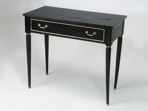 Antique French Petite Louis XVI Console Table or Occasional Table Ebonized Antique French Petite Louis XVI Console Table or Occasional Table Ebonized