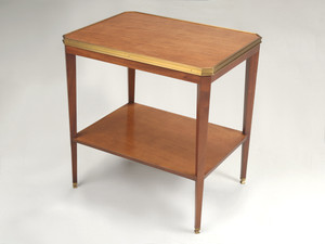End Table or Side Table or Nightstand with Brass Banding Made by Hickory Chair Co. in the USA Beautiful Quality End Table or Side Table or Nightstand with Brass Banding Made by Hickory Chair Co. in the USA Beautiful Quality