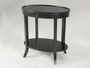 Vintage Black End Table