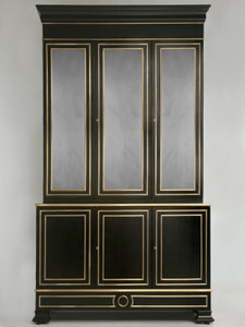 Maison Jansen Inspired Louis XVI Style Bookcase Solid Bronze Trim Front Maison Jansen Inspired Louis XVI Style Bookcase Solid Bronze Trim Front
