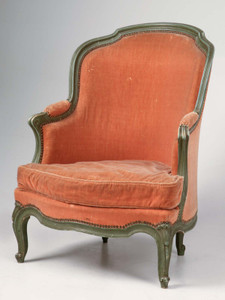 Reproduction Louis XV Style Wing Back Chair