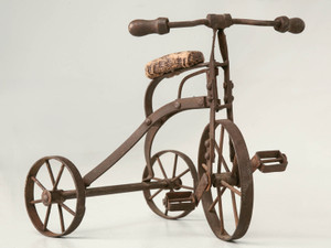 Vintage English Steel Toy Tricycle