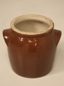 French Mustard Pot -Yellowish