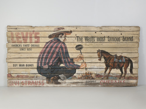 Levi's "The West's Most Famous Brand" Sign Front