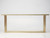 Custom Gabriella Crespi Brass Console Table Front View