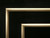 Ebonized Directoire Style Buffet with Bronze Trim Corner Detail