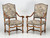 Set of 6 French Dining Chairs Os De Mouton Armchairs Only