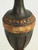 Vintage Italian Painted Wood Lamp in Dark Green with Gilt Accents, Rewired Body Tilted