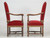 Antique Pair of French Circa 1880 Throne Chairs Side View
