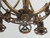Antiques Brass Chandelier Arts & Craft Style Bottom View