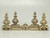Antique French Andirons with Their Original Matching Fender in Bronze c1800's Antique French Andirons with Their Original Matching Fender in Bronze c1800's