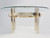 Custom Made Modern Brass & Glass Coffee Table Front