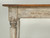 Country French Pine Farm Table with Painted Base Corner View
