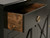 Handcrafted French Jansen Style Black Buffet Drawer Open