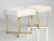 Vintage Brass Stools Attributed to Paul McCobb Angled Right Vintage Brass Stools Attributed to Paul McCobb Angled Right