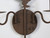Pair of American Made Rooster Sconces Backplate and Arms Curving
