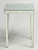 Vintage Midcentury Modern Mirror End Table Front View