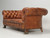 Antique French Leather Chesterfield Sofa Right Side