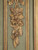 Antique French Trumeau Mirror Original Paint and Gilding Unrestored close up gold detail