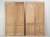 Antique '2' Pairs of Raw Wood French Doors From Toulouse  full view