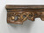 Antique French Hand-Carved Wall-Mounted Console Table  close up side view