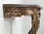 Antique French Hand-Carved Wall-Mounted Console Table  close up side view