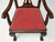 Antique English Chippendale Armchair Seat Cushion