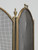 American Brass Fireplace 4-Panel Folding Fireplace Screen Finial Detail 2