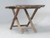 Antique French Wine Table That Folds and Adjustable Height Original Patina C1900 |
