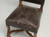 Pair of Antique Old Leather Side Chairs Probably Italian Early 1900's Unrestored | Seat Cushion 1
