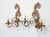 French Gilded Metal Pair of Vintage Wall Sconces Completely Original | Right Angle