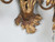 French Gilded Metal Pair of Vintage Wall Sconces Completely Original | Ornate Decoration 4