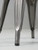 Original French Tolix Glossy Grey Powder-Coated Steel Stacking Chairs - Set of (6)