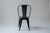 Set of (2) Authentic Matte Black French Tolix Powder-Coated Steel Stacking Chairs Set of (2) Authentic Matte Black French Tolix Powder-Coated Steel Stacking Chairs