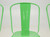 Bright Green Original French Tolix Powder-Coated Stacking Chairs - Set of (6)