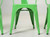 Bright Green Original French Tolix Stacking Chairs - Set of (4)