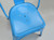 Genuine Vintage French Tolix Steel Powder-Coated Steel Stacking Chairs in Bright Powder Blue - Set of (4) Genuine Vintage French Tolix Steel Powder-Coated Steel Stacking Chairs in Bright Powder Blue - Set of (4)