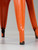 Vintage Orange Original French Tolix Steel Stacking Chairs - Set of (6) Vintage Orange Original French Tolix Steel Stacking Chairs - Set of (6)