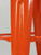 Authentic French Tolix Orange Tolix Stools Powder-Coated Steel Stacking - Set of (2)