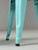 Genuine French Tolix Cyan Blue Stacking Dining Table Height Stools - Set of (2)