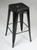 French Made Genuine Tolix High Bar Height Stools in Powder-Coated Glossy Black - Set of 30