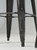 Tolix Glossy Stacking Dark Grey Bar Stools Made in France - Set of (6)