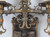 Pair Brass Sconces from a Historic Shaw Home c1909 Detail