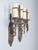 Pair Brass Sconces from a Historic Shaw Home c1909 Side