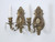 Pair Solid Brass Hand-Made Sconces circa 1908